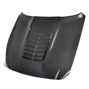 Ford Mustang Hood - Anderson Composites - Type GT5 Double Sided Carbon Fiber - `15-`20